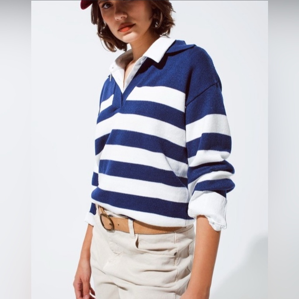 ▪️LAST ONE▪️Q2 STRIPED SWEATER